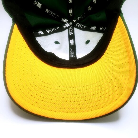 New Era Men Football Hat Green Bay Packers NFL 9Forty Strap Back Adjustable Cap - Picture 8 of 15